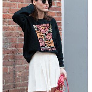 Crewneck Sweatshirt Wild Love Graphic  SIze Medium